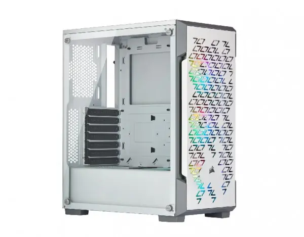 Kućište CORSAIR ICUE 220T Mid-Tower ATXkaljeno stakloGamingRGBbelo' ( 'CC-9011174-WW' ) 