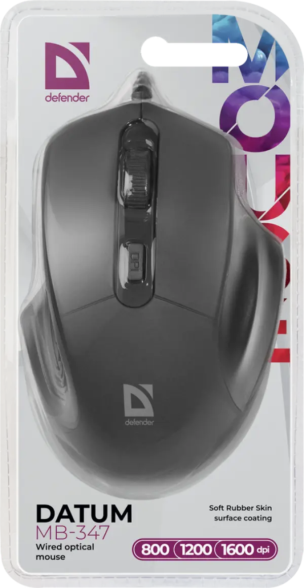 Miš Defender MB-347 žični USB, crni