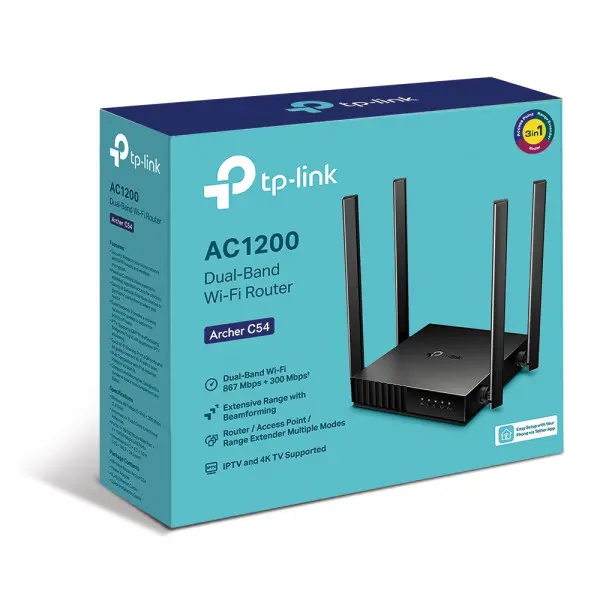 LAN Router TP-LINK ARCHER C54 AC12002,4-5GHz4 anteneAPRE
