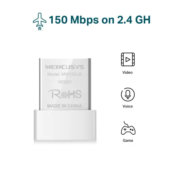 LAN MK Mercusys MW150US N150Mbs nano WiFi USB