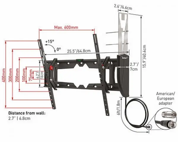 BARKAN VTM410 LCD TV zidni nosač do 80