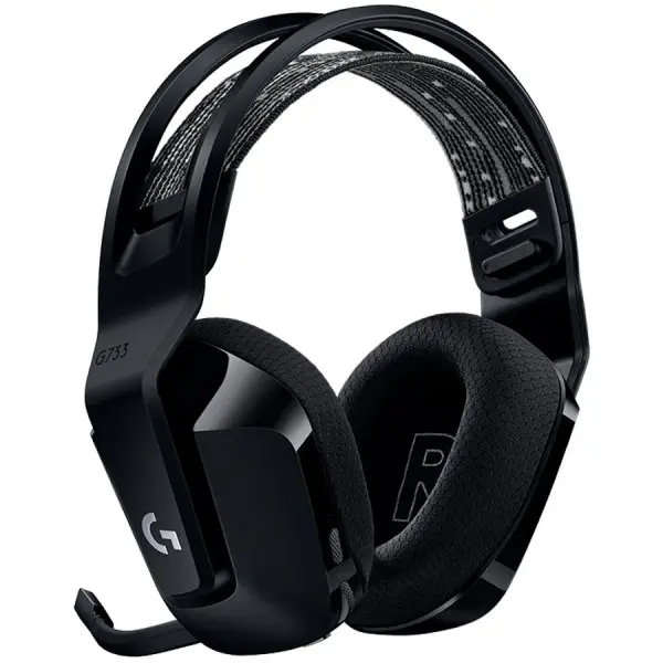 LOGITECH G733 LIGHTSPEED Wireless RGB Gaming Headset - BLACK - 2.4GHZ - EMEA ( 981-000864 ) 