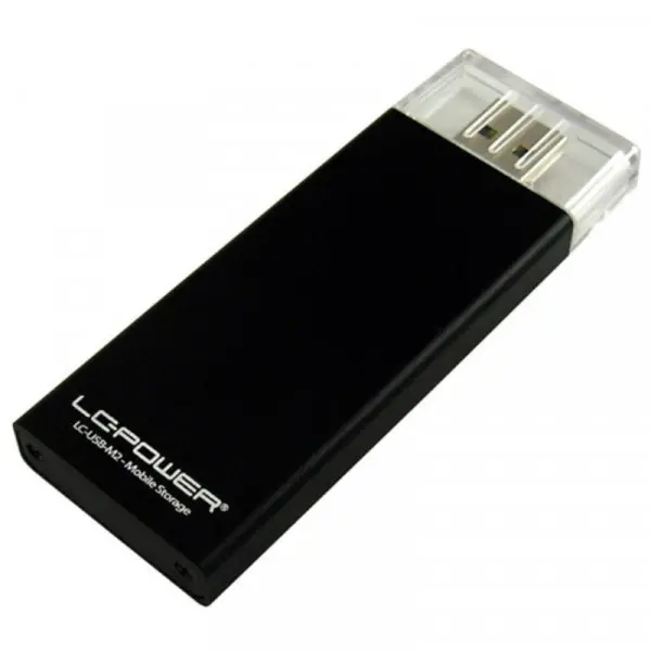 HDD SSD Rack  LC Power LC-USB-M2 Enclosure for M.2 SSD USB 3.0 Black
