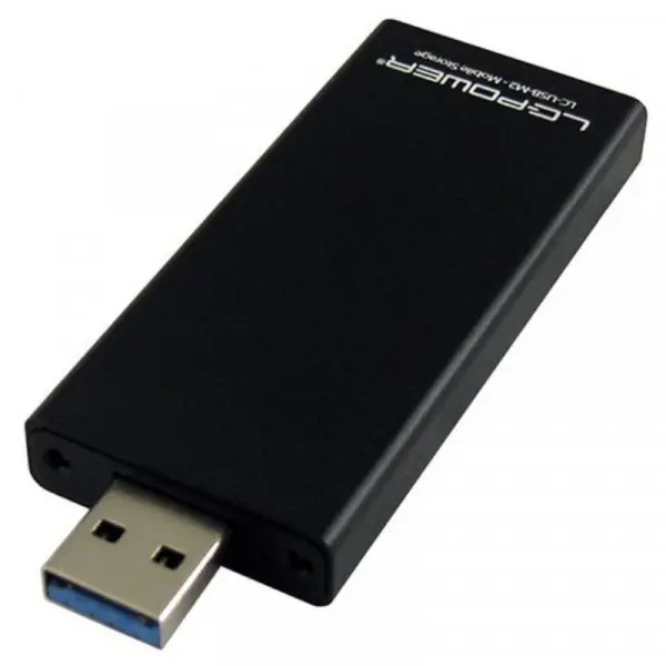 HDD SSD Rack  LC Power LC-USB-M2 Enclosure for M.2 SSD USB 3.0 Black