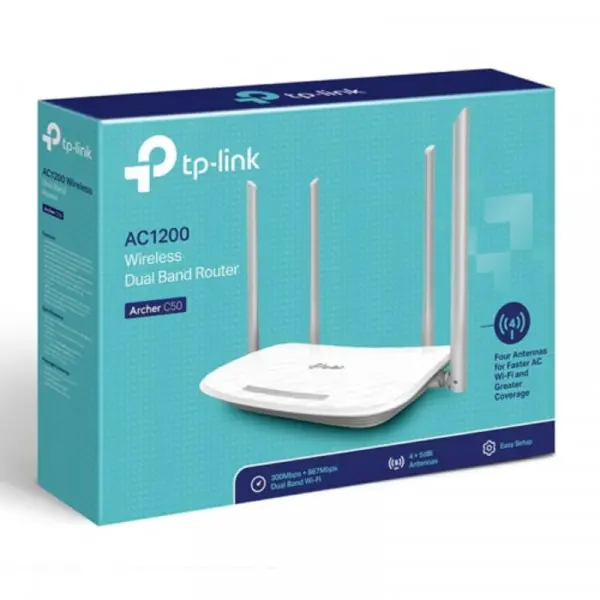 TP-Link Archer C50 AC1200 bezicni dual band 1.2Gb/s ruter 802.11 ac/a/b/g/n