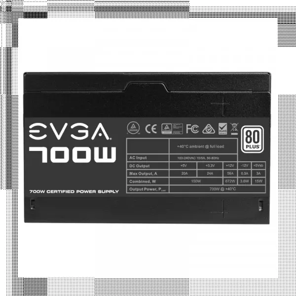 Napajanje 700W 80+ White EVGA 100-W1-0700-K2