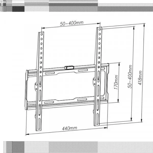 Nosač za TV Trick fiksni od 32-60 TR022 400x400/25mm od zida/40kg/komplet za mon
