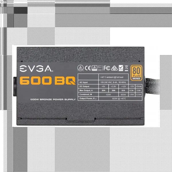 Napajanje 600W 80+  Bronze EVGA 110-BQ-0600-K2 - Semi Modular