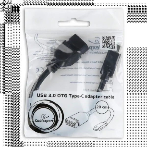 Kabl USB A (F)  - Type C (M) Gembird 0.2m A-OTG-CMAF3-01 USB 3.0