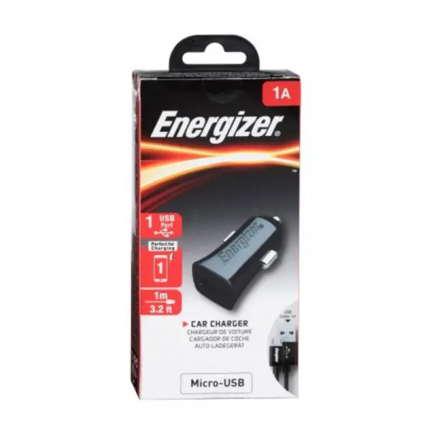 Auto punjač Energizer Max Car 1USB + kabl micro