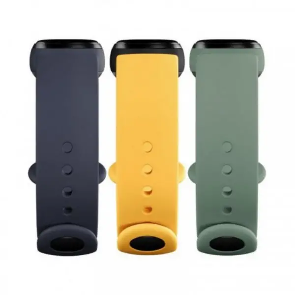Narukvice za Xiaomi Mi Smart Band 5 (3 pack) Blue/Yellow/Mint Green