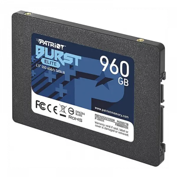 SSD 2.5 SATA3 6Gb/s 960GB Patriot Burst Elite 450MBs/320MBs PBE960GS25SSDR