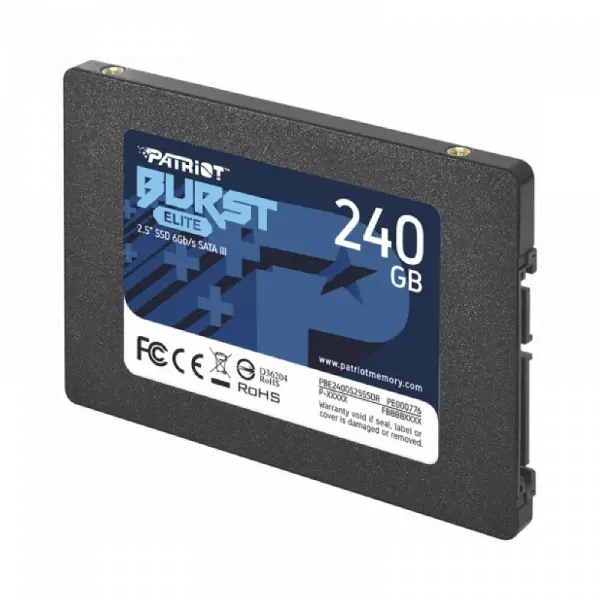 SSD 2.5 SATA3 6Gb/s 240GB Patriot Burst Elite 450MBs/320MBs PBE240GS25SSDR