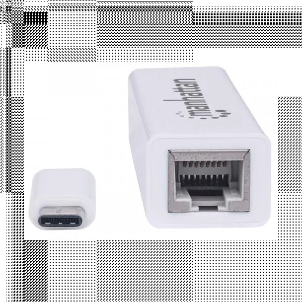 USB HUB Manhattan USB C m 3.1 - LAN 10/100/1000 Mbps 507585