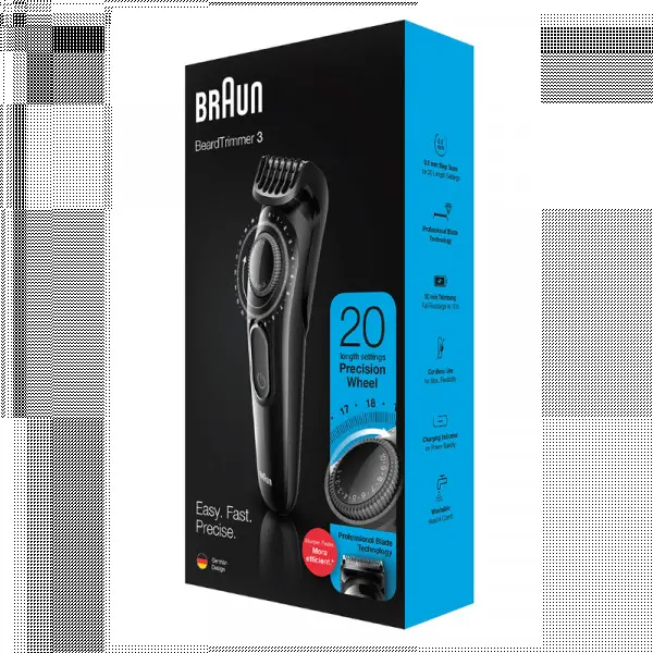 Trimer Braun BT3222 punjivi/regulacija 0.5-10mm