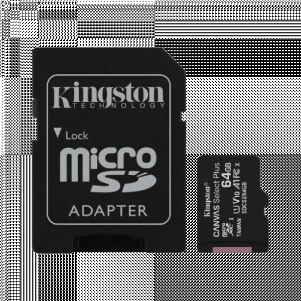 Micro SD 64GB Kingston Canvas Select Plus SDCS2/64GB Class10