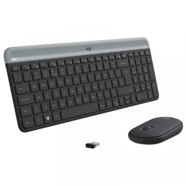 Bežična tastatura + Miš Logitech MK470 Slim YU Graphite