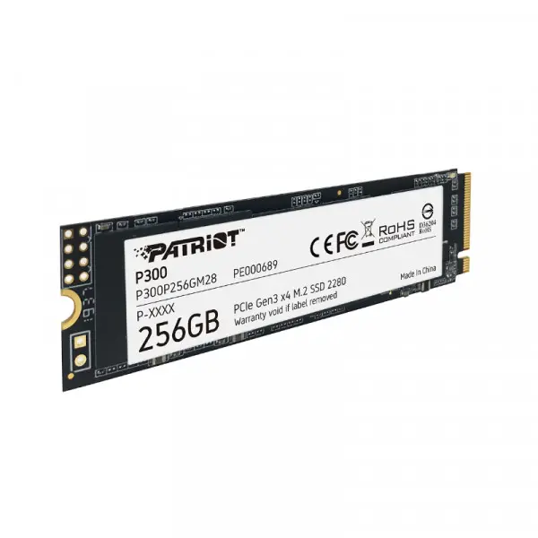 SSD M.2 NVMe 256GB Patriot P300 1700MBs/1100MBs P300P256GM28