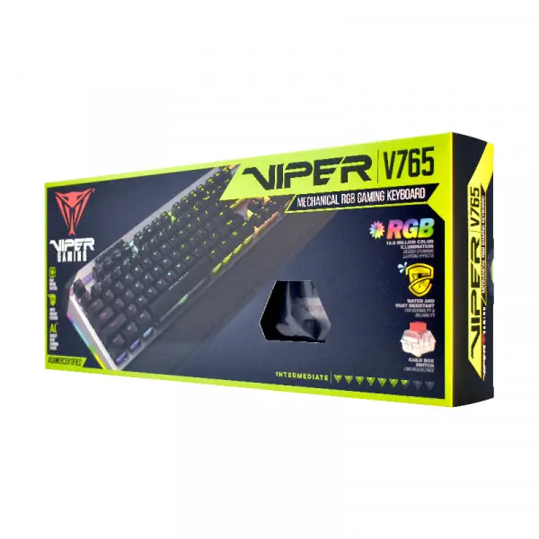 Tastatura Patriot Viper V765 RGB mehanička PV765MBRUXMGM Black