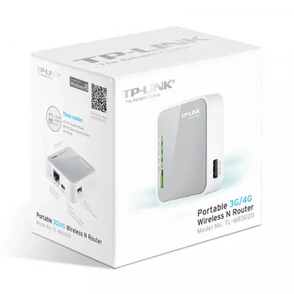 Wireless Router TP-Link TL-MR3020 3G/4G LTE mini ruter prenosni 150Mb/s 802.11b/g/n na 2.4GHz 1xwan/