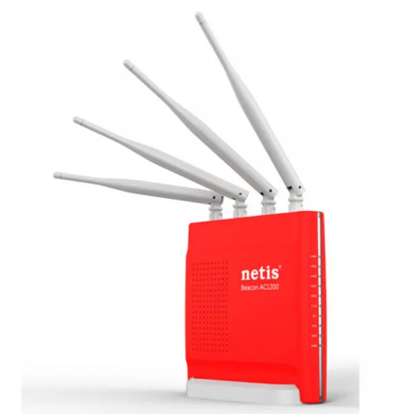 Wireless Router Netis Beacon AC1200 Gaming WF2681 2.4-5GHz/1200Mbps/4x5dbi/1WAN/4LAN/Repeat/AP