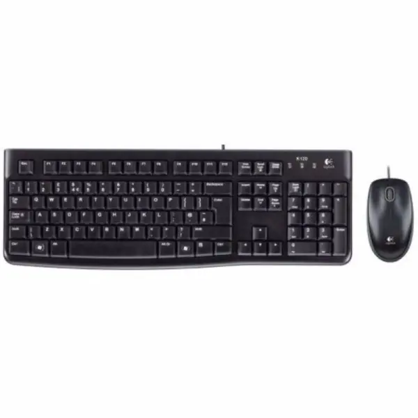 Tastatura + miš Logitech Deluxe MK120 USB YU black