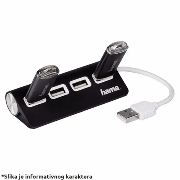 USB HUB 4 port Hama 2.0 12177 Black