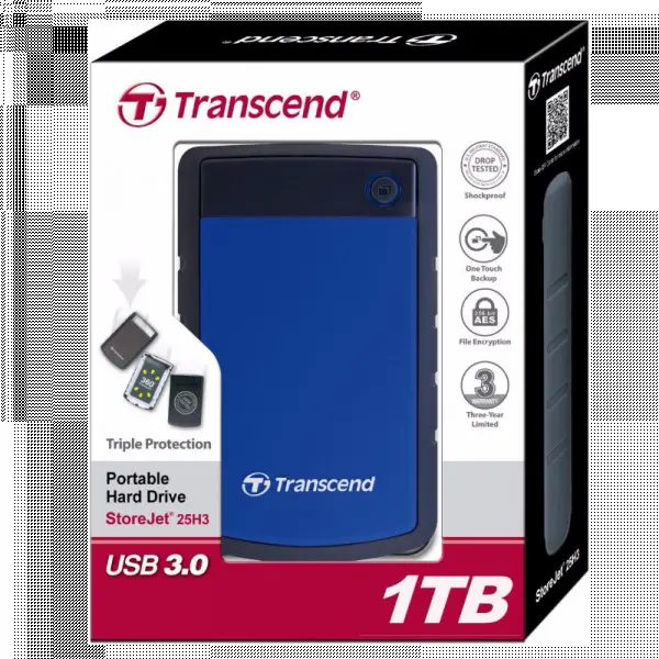 Eksterni hard disk 1TB Transcend TS1TSJ25H3B