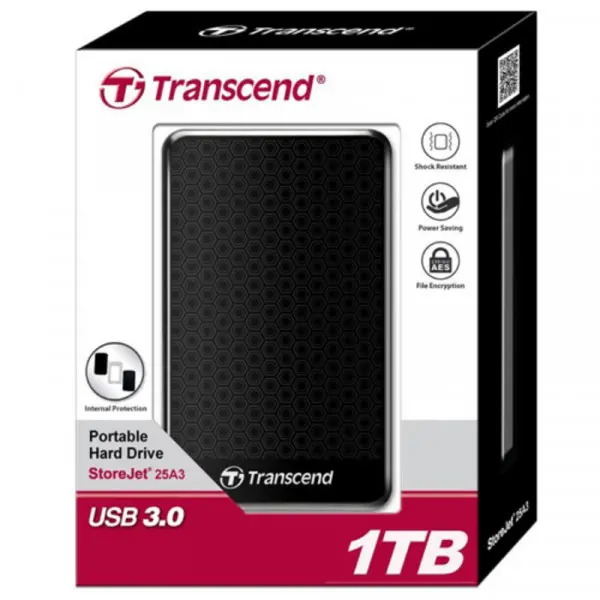 Eksterni hard disk 1TB Transcend TS1TSJ25A3K