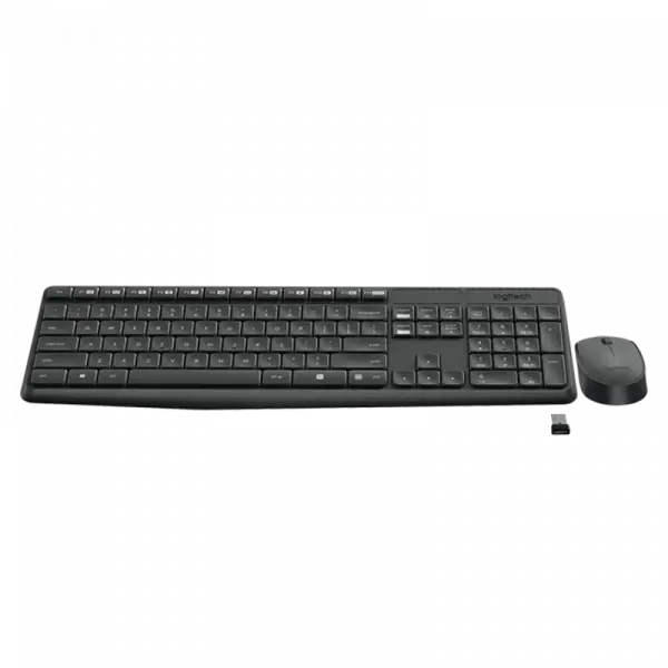 Tast+mis Logitech MK235 Wireless USB Gray US 920-007931