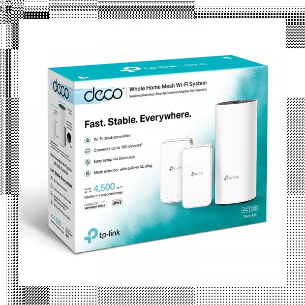 TP-link DECO M2(2-PACK) WiFi Whole--Home Mesh AC1200