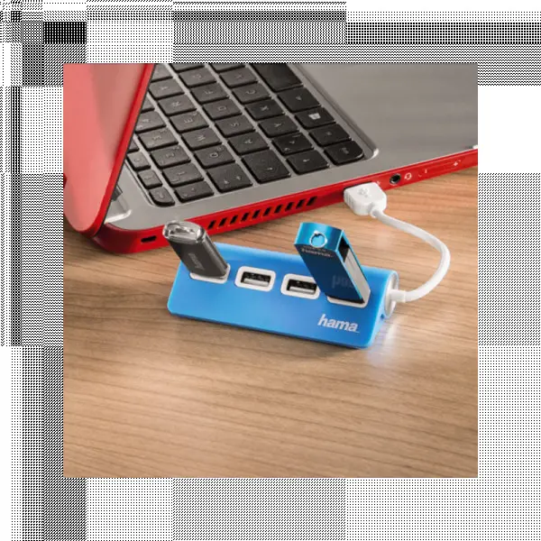 USB HUB 4 port Hama 2.0 12179 Blue