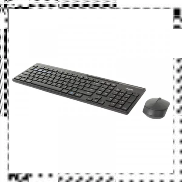 RAPOO 8100M Multi Mode Wireless US Combo set crni