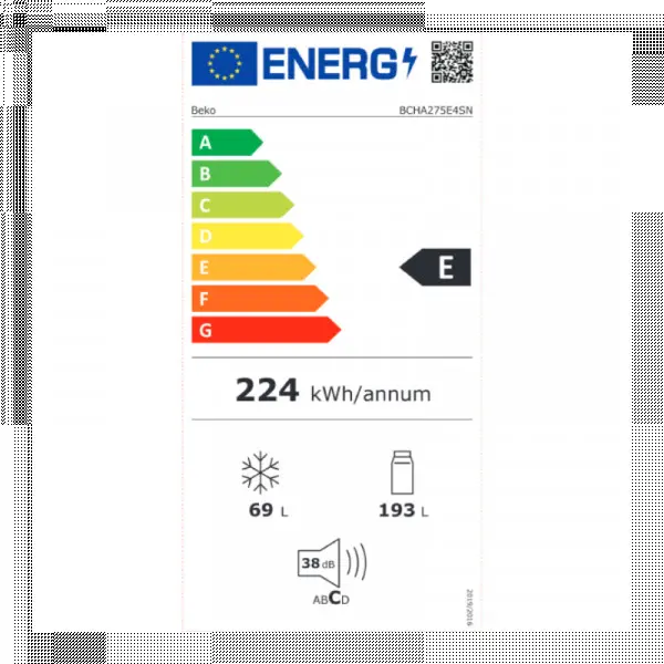 BEKO BCHA275E4SN ugradni frižider