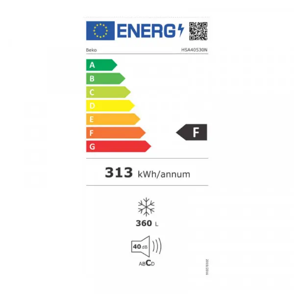 BEKO HSA40530N horizontalni zamrzivač