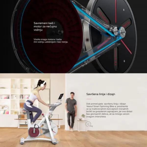 XIAOMI S3 Yesoul Smart Spinning sobni bicikl crni
