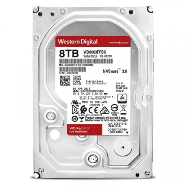 HDD WD 8TB WD8003FFBX 256MB 7200rpm Red Pro