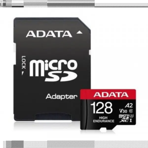 A-DATA UHS-I U3 MicroSDXC 128GB V30S class 10 + adapter AUSDX128GUI3V30SHA2-RA1