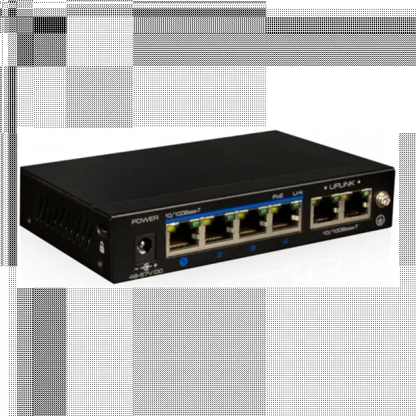 Svič 10/100 4-port PoE UTEPO UTP3-SW04-TP60 + 2x Uplink