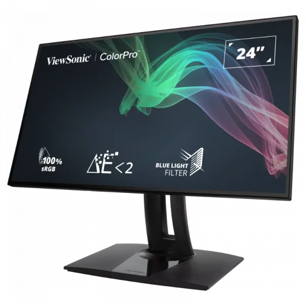Monitor 24&quot; ViewSonic VP2458 1920x1080/Full HD/5ms/IPS/75Hz/VGA/DP/HDMI/100%sRGB/Frameless