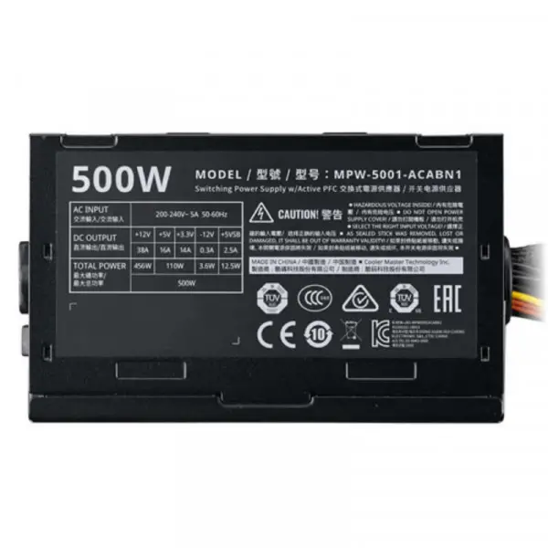 COOLER MASTER Elite V3 500W napajanje (MPW-5001-ACABN1) 3Y
