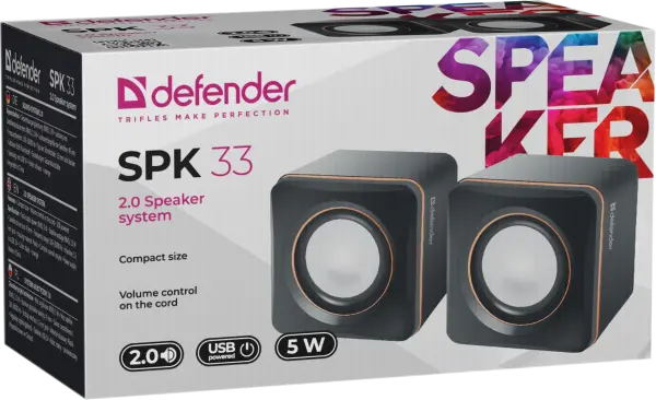 Zvučnici 2.0 USB Defender SPK33 5W