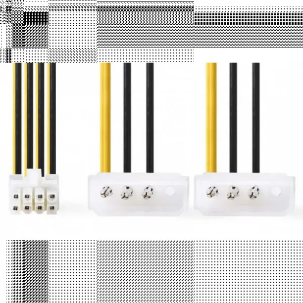 Naponski kabl 8-pina na 2 x Molex za Maticnu i CPU 15cm