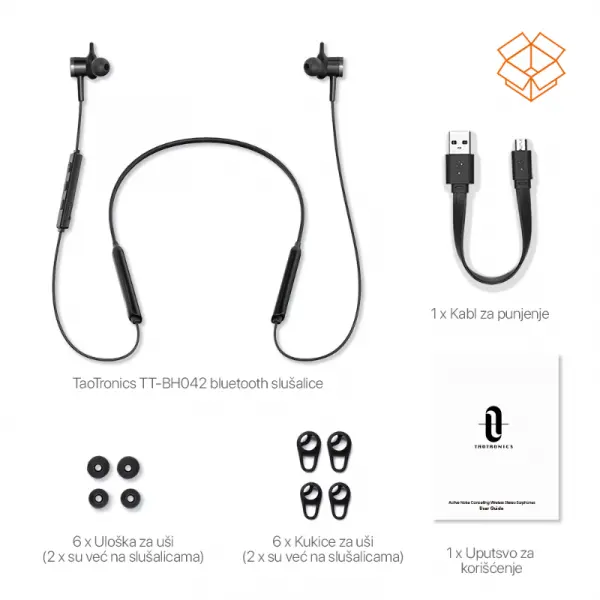 Bluetooth slušalice sa mikrofonom TaoTronics Sport TT-BH042ANC