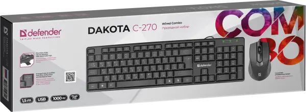 Tastatura + miš Defender Dakota C-270 YU ĆirlicaLatinica