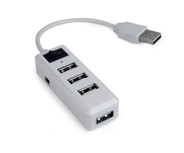 USB HUB 4 port Gembird 2.0 UHB-U2P4-02 sa prekidačem beli