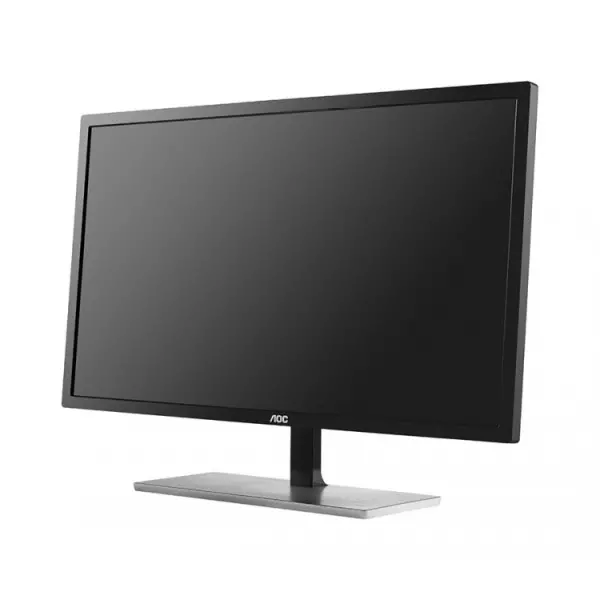 AOC Monitor LED U2879VF (28'', 16:9, 3840x2160, 80M:1, 1000:1, 300 cdm2, 1 ms, 170160°,  VGA, DVI, HDMI, MHL, DP, Tilt, Vesa) BlackSilver, 3