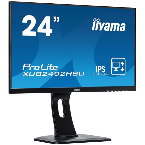 IIYAMA Monitor Prolite, 24'' ETE, ULTRA SLIM LINE , 1920x1080, IPS-panel, 13cm Height Adj. Stand, Pivot, 4ms, 250 cdm˛, Speakers, VGA, HDMI,
