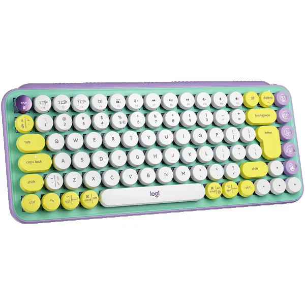 LOGITECH POP Keys Wireless Mechanical Keyboard With Emoji Keys - DAYDREAM_MINT - US INTL - BT  - INTNL - BOLT ( 920-010736 ) 