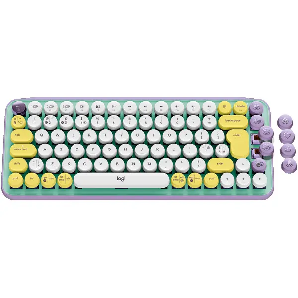 LOGITECH POP Keys Wireless Mechanical Keyboard With Emoji Keys - DAYDREAM_MINT - US INTL - BT  - INTNL - BOLT ( 920-010736 ) 